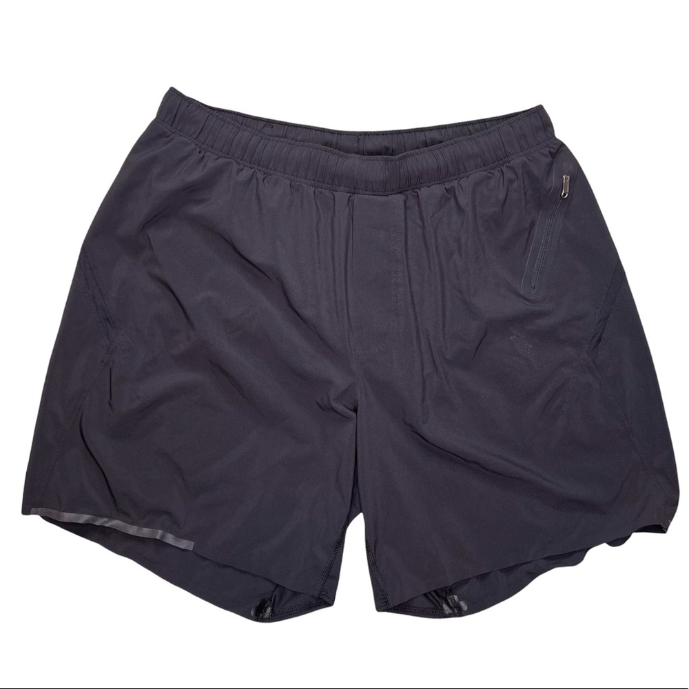 Lululemon Black Liner Running Shorts 6” Inseam Size Women’s Large